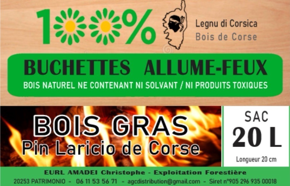 Buchette allume feu - Bois de Chauffage - Olmeta Di Capocorso, Corse