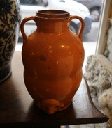 Poterie corps de fontaine en terre cuite vernissée - Antiquaire à Bastia, Corse