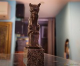 Sculpture chat Steinlen en bronze - Antiquaire Antiquités - Bastia, Corse