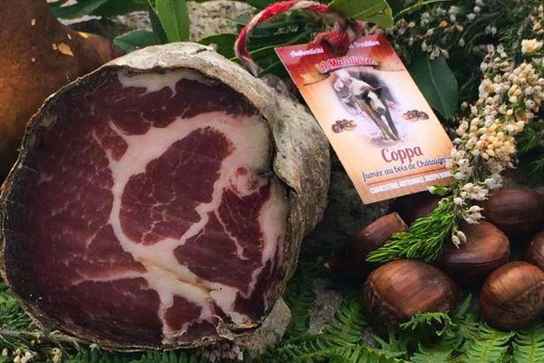 Coppa charcuterie corse vente directe murato correspondance