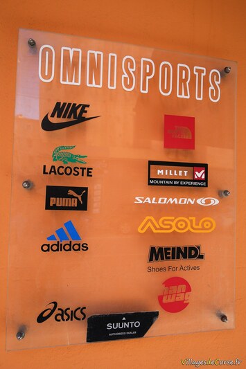 Marques de sport boutique omnisports magasin sport camp de base corte corse