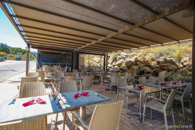 Terrasse - Restaurant in Casa Niulinca - Calacuccia, Korsika