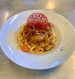 Linguine mit Lamm in Sauce - Restaurant I Fratelli in Rapale.