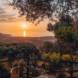 Tramonto - Ristorante a Casarella - Pigna, Corsica