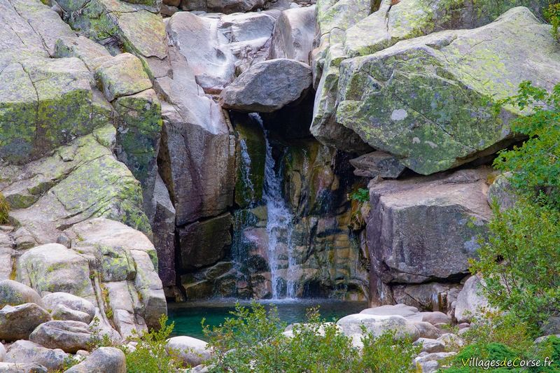 Restonica waterfall in Corte, 28/09/2014