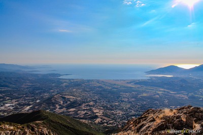 View of the Gulf of Ajaccio from Monte Aragnascu Cuttoli Corticchiato - 01/09/2013